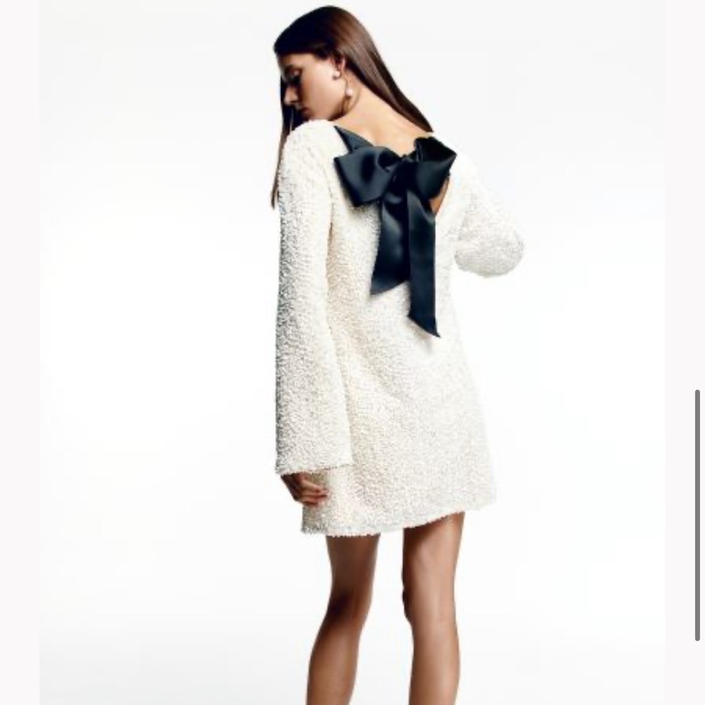 H&M tie back sequined dress